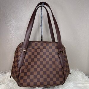 Louis Vuitton Belem Shoulder Bag in Damier Ebene